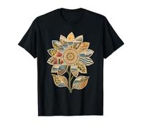 Girasol Floral Verano Collage Arte Mediterráneo Flor Camiseta