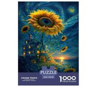 Girasol Gigante Puzzles Imposible,desafío para Adultos Interesante Entretenimiento Creativo 1000 Piezas Obra De Arte De Juego De para Adultos, Regalos A Partir De 14 Años 70x50cm/1000pcs