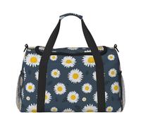 Girasol Margarita Floral Cuello,Bolsas Deportivas, Bolsos de Viaje Deportivos Cruzados de Mano, Bolsas de Viaje de Gran Capacidad para Mujeres y Hombres.