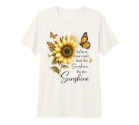 Girasol Mariposa Be The Sunshine Cita Diseño Camiseta Premium