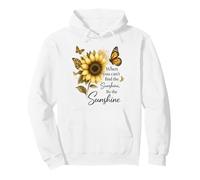 Girasol Mariposa Be The Sunshine Cita Diseño Sudadera con Capucha