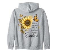 Girasol Mariposa Be The Sunshine Cita Diseño Sudadera con Capucha
