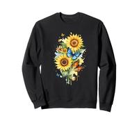 Girasol Otoño Amor Floral, Acuarela Sudadera