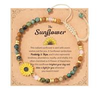 Girasol para mujer - de fuerza positiva y amor para cumpleaños, Navidad o ocasión de agradecimiento, pulsera de girasol, amigos, compañeros de trabajo, reloj digital, talla única, Plástico, No es una