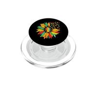 Girasol puño Juneteenth Negro Mujeres Melanina Afro niñas PopSockets PopGrip para MagSafe