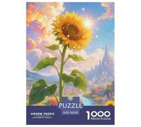 Girasol Puzzle 1000 Piezas, Diversión Rompecabezas De Bricolaje, De Noches De Juegos Desafiantes, Colección De Arte, para Adultos Y Niños A Partir De 12 Años 70x50cm/1000pcs