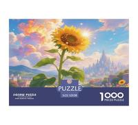 Girasol Puzzles De 1000 Pièces Jeux De Stimulants Puzzle À Pièces De Décoration Intérieure Carton 100% Recyclé Cadeaux Pour Hommes Pour Adultes 52x38cm/1000pcs