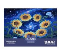 Girasol Puzzles De 1000 Pièces Jeux De Stimulants Puzzles À Pièces De Décoration Intérieure Carton 100% Recyclé Jeu De Pour Toute La Famille Pour Adultes 70x50cm/1000pcs