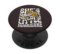 Girasol She's Sunshine Mixed with A Little Hurricane Funny PopSockets PopGrip Adhesivo