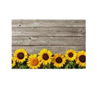 Girasol sobre Madera rústica,Rompecabezas de Madera de 1000 Piezas para Adultos y Adolescentes.