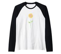Girasol Vegano Camiseta Manga Raglan