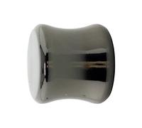 GIRASOLE HOME® Terminal de tapa para barra de cortina de diámetro de 18-20 mm, 2 unidades de aleación de zinc (níquel negro)