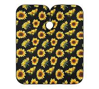Girasoles Flor Amarilla Barberos Delantal Ligera Capa Peluqueria Impermeable Cortar Cabello Delantal Para Adulto Peluquería Niños 140X168Cm