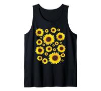 Girasoles Flor Floral Simple Positividad Verano Gráfico Camiseta sin Mangas