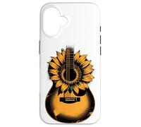Girasoles Guitarra Acústica Guitarrista Música Banda Músico Carcasa para iPhone 16