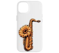 Girasoles Saxofón Saxofonista Músico Intérprete De Saxofón Carcasa para iPhone 14 Plus