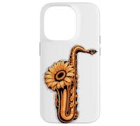 Girasoles Saxofón Saxofonista Músico Intérprete De Saxofón Carcasa para iPhone 14 Pro