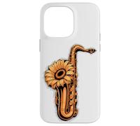 Girasoles Saxofón Saxofonista Músico Intérprete De Saxofón Carcasa para iPhone 14 Pro Max