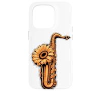 Girasoles Saxofón Saxofonista Músico Intérprete De Saxofón Carcasa para iPhone 15 Pro