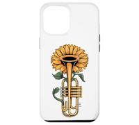 Girasoles Trompeta Música Trompetista Músico De Jazz Carcasa para iPhone 12 Pro Max