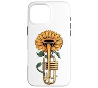 Girasoles Trompeta Música Trompetista Músico De Jazz Carcasa para iPhone 16 Pro Max