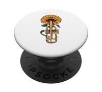 Girasoles Trompeta Música Trompetista Músico De Jazz PopSockets PopGrip Adhesivo
