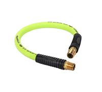 Giratorio de Flexzilla Whip manguera de aire, 1/2 "x 2 ft. (3/8 en. MNPT giratorio X 3/8 en. MNPT extremos), resistente, ligera, híbrida, ZillaGreen - hfz1202yw3s