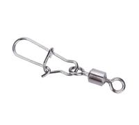 Giratorio de Pesca de Acero Inoxidable Duradero 50 Uds 2# 4# 5# 6# 8# Rodamiento de Pasador Giratorio para Pesca Actividades Al Aire (4#)