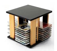 Giratorio Soporte para Casetes Expositor de CD 48 Ranura Soporte para CD Organización para Encimera Cocina Baño Armario