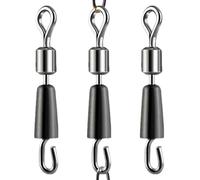 Giratorios de - Conectores de Aparejos de Acero Inoxidable, giratorios de señuelo antitorsión, Conectores de Aparejos de, Cambios de Gancho de Fuerza 3 Veces, Herramientas confiables para