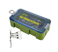 Giratorios De De Barril | 15 Piezas De Acero Al Carbono para Equipo De Lanzado con Cuenta Luminosa | Conector De Señuelo con para En Agua Salada | para Agua Salada Dulce Lago Arroyo Mar