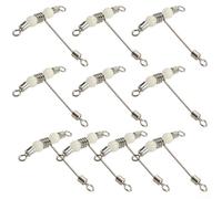 Giratorios de pesca en forma de T de acero inoxidable para pesca con señuelo con rotación fiable y diseño de perfil bajo (mediano)