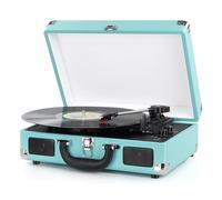 Giratorios de Vinilo, Mersoco Tocadiscos Bluetooth,fonógrafo Vintage con 3 velocidades y Altavoces Integrados,Salida RCA y AUX-in Incluido