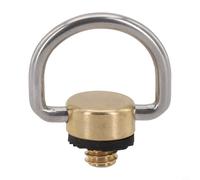 Girftong Anillo en D colgante de luz de camping, gancho de rosca de latón de 1/4, colgador de lámpara de tienda de campaña a prueba de óxido para acampar al aire libre y equipo de senderismo