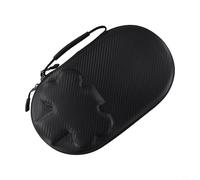 Girftong Bolsa de raqueta de tenis de mesa, funda rígida EVA para 2 paletas y 4 pelotas, almacenamiento impermeable con asa para deportes de interior y viajes (negro)