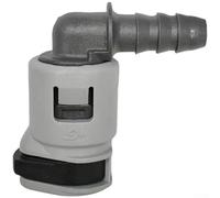 Girftong Conector rápido de línea de combustible de 7,89 mm ID, acoplamiento rápido de nailon automotriz para Fiat y 3008, kit de reparación de juntas de tubería de combustible (2 unidades) (curva)