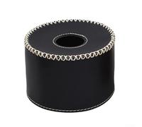 Girftong Estuche para tanque de gas de camping, funda de cubierta de recipiente de cuero, bolsa protectora del cilindro para botellas de 230G 450G, equipo de senderismo al aire libre (S negro)
