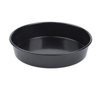 Girftong Juego de sartenes antiadherentes para pizza, bandeja de horno de acero al carbono resistente para un calor uniforme, plato de horno de 6 a 9 pulgadas para pizza casera (7 pulgadas)