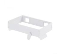 Girftong Soporte para bolsas de basura montado en la pared, estante plegable para residuos de cocina con tapa de sellado, cubo de basura para ahorrar espacio para puerta de armario, baño y