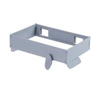 Girftong Soporte para bolsas de basura montado en la pared, estante plegable para residuos de cocina con tapa de sellado, cubo de basura que ahorra espacio para puerta de armario, baño y
