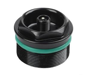 Girftong Tuerca de válvula de horquilla de bicicleta, conjunto de tapa superior de aleación de aluminio, rosca de 28.3/30.3/32.3 x 1.0 mm, compatible con horquillas de aire ROCKSHOX, negro (30.3 x 1.0