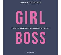 Girl Boss | 2024 12 x 24 Inch Monthly Square Wall Calendar | Graphique de France | Inspiration Fashion Design