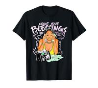 Girl Boss Count Your Blessings Pilas de Dinero Camiseta
