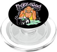 Girl Boss Count Your Blessings Pilas de Dinero PopSockets PopGrip para MagSafe
