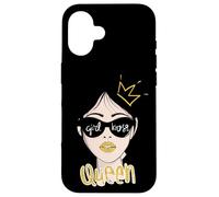 Girl Boss & Queen Always Cute & Beautiful Graphic Designs Carcasa para iPhone 16