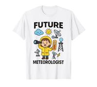 Girl Cute Future Meteorologist Kids Junior Weather Scientist Camiseta
