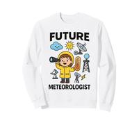 Girl Cute Future Meteorologist Kids Junior Weather Scientist Sudadera