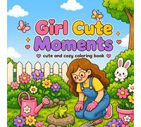 Girl Cute Moments: 40 Adorable Everyday Girl Moments Featuring Cozy Hobbies, School Life, Friendships, Travel Adventures, Pets, Sports, Cafés, ... Relaxation (Cozy & Bold Coloring Collection)