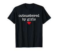 Girl Dad Outnumbered by Girls Dad of Girls Outnumbered Mens Camiseta