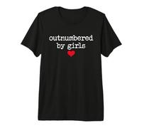 Girl Dad Outnumbered by Girls Dad of Girls Outnumbered Mens Camiseta Premium